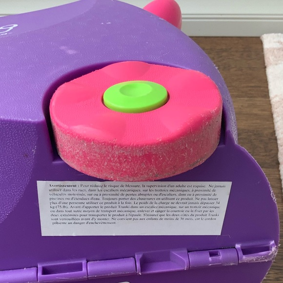 MELISSA & DOUG Trunki Ride On Luggage Hardshell Children’s Pink Purple unisex - Picture 4 of 16